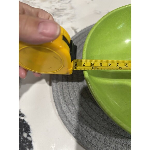 Vintage Serving Bowl Melamine Melmac LimeGreen Mid Century Branchell - Picture 5 of 6